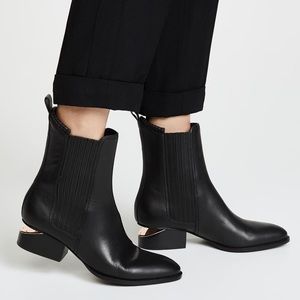 Alexander Wang Anouck Rose Gold Chelsea Boots